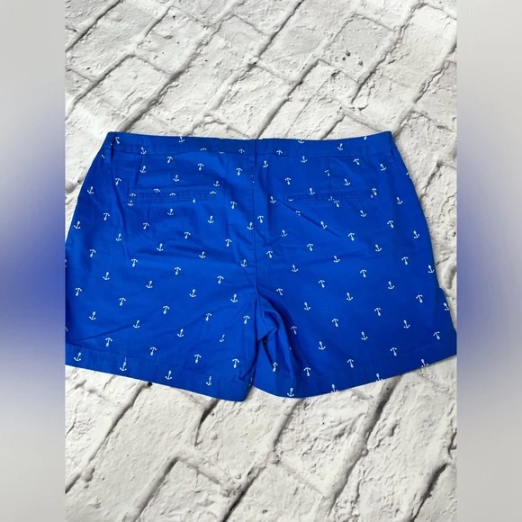 Old navy women’s nautical print blue short size 16 - Picture 5 of 7